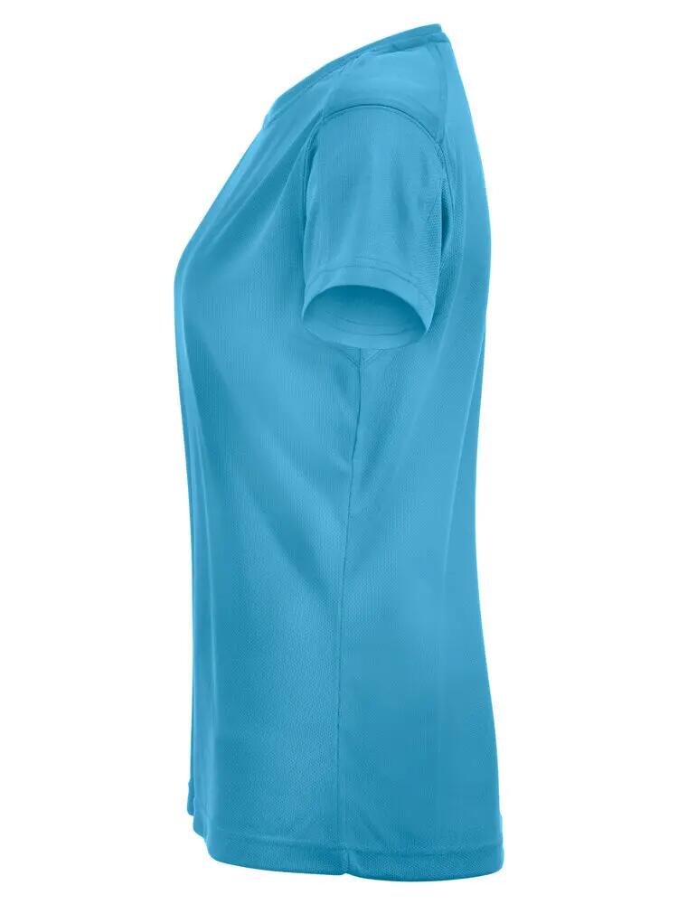 clique Ice-T Women T-shirt in poliestere traspirante turchese 3/4