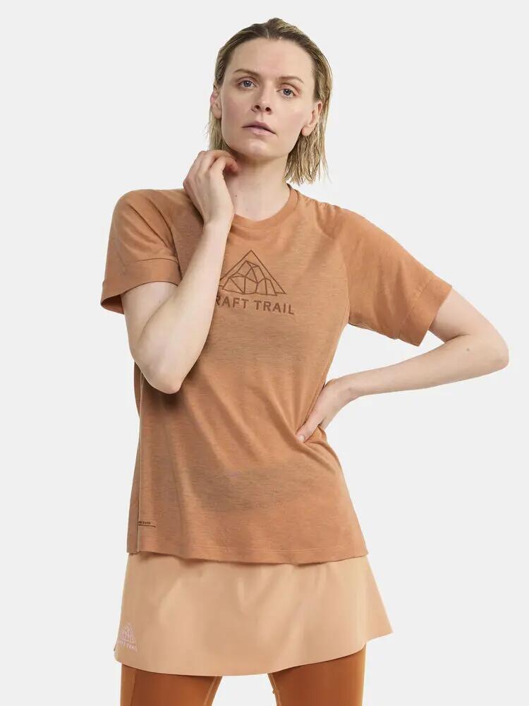 craft Wool SS Tee W – Korte mouw t-shirt van gerecycled polyester en wol – 6/7