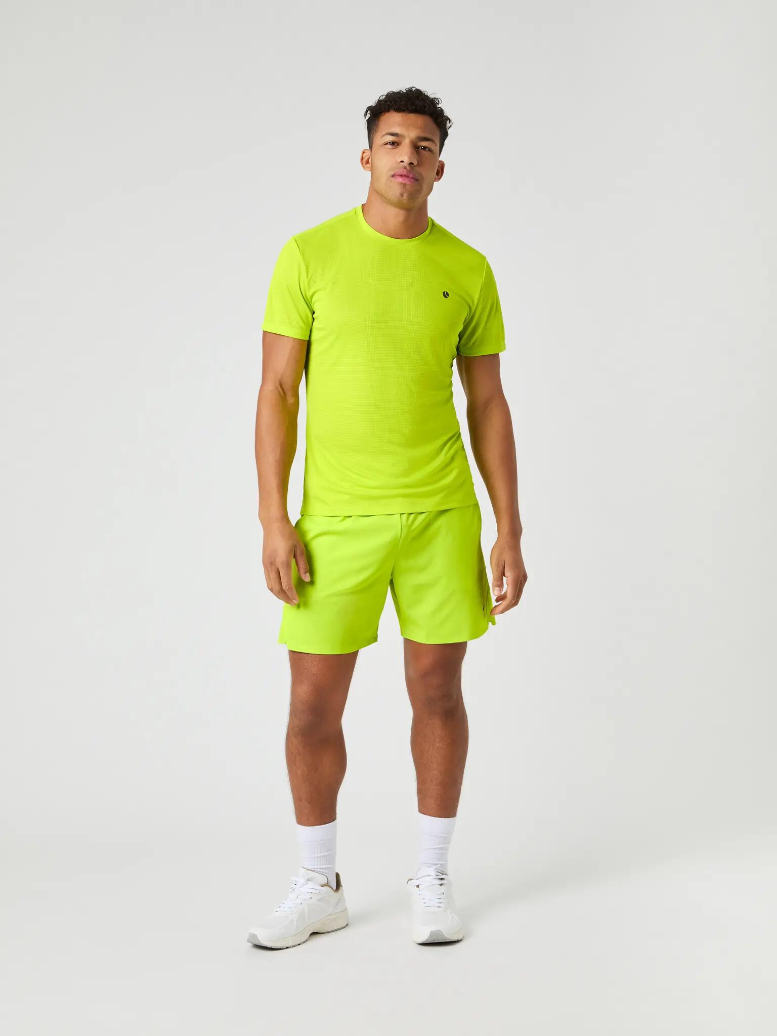 bjorn_borg ACE LIGHT T-SHIRT ACID LIME 3/5