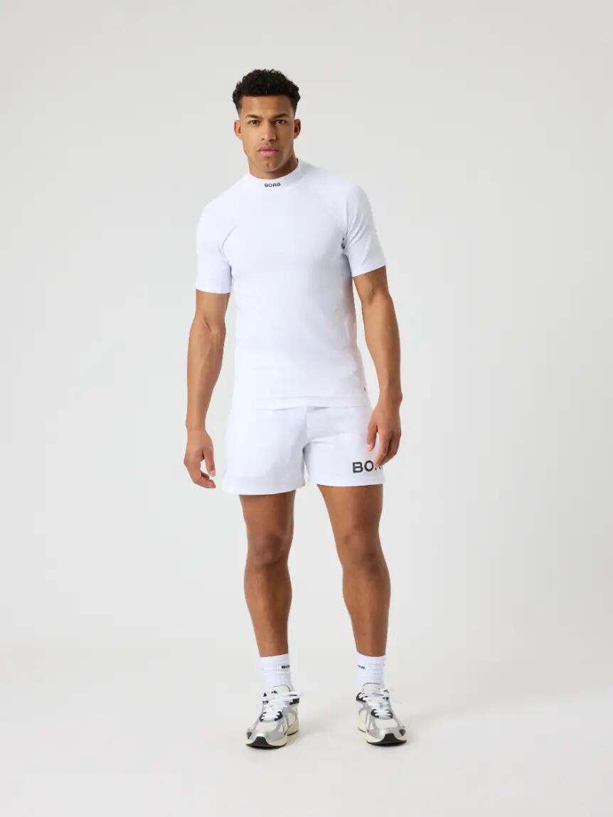 bjorn_borg BORG MOCK NECK T-SHIRT blanc brillant 3/5