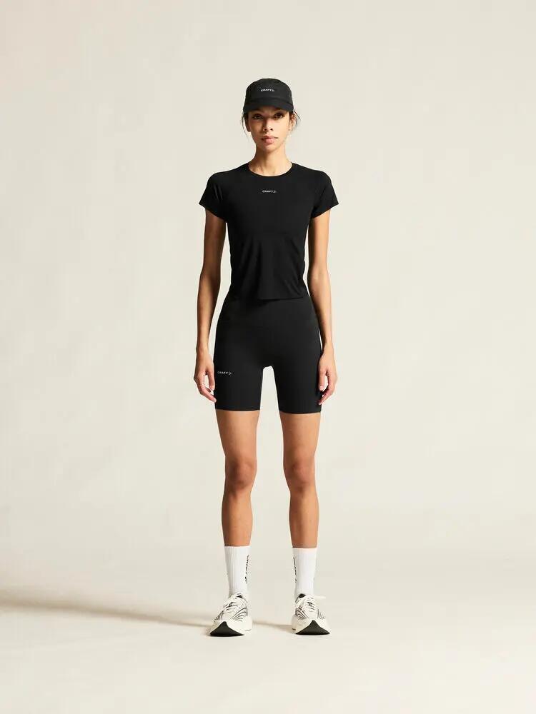 craft Hypervent Cropped Tee W – tee-shirt running courte, coupe près du corps 4/7