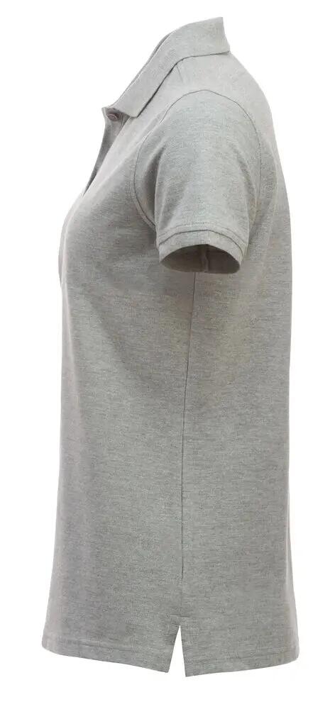 clique Classic Marion S/S polo mulher cinzento mesclado em algodão 3/4