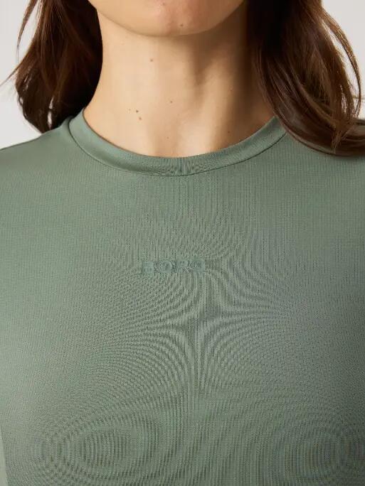 bjorn_borg BORG SPORTS T-SHIRT van gerecycled polyester – AGAVE GREEN 4/4