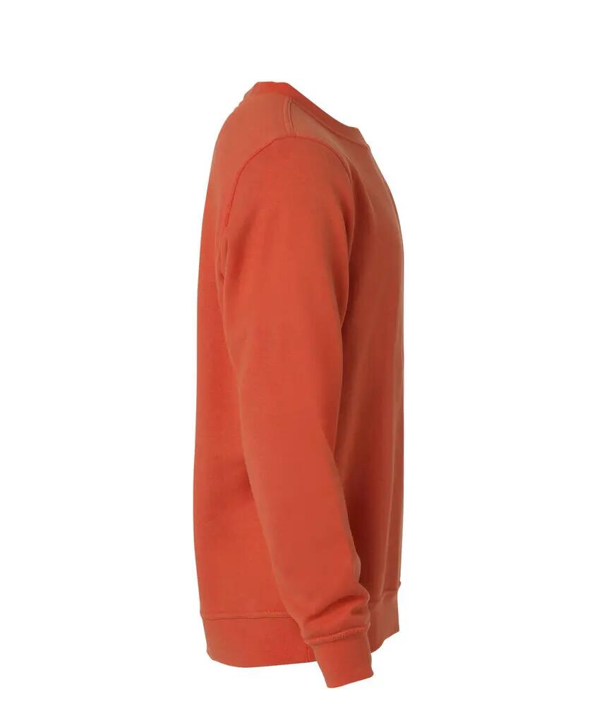 clique Basic Roundneck sweatshirt unissexo - blood orange 4/4