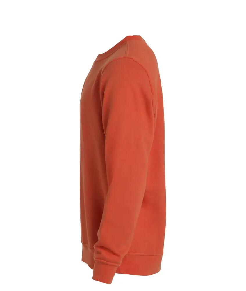 clique Basic Roundneck sweatshirt unissexo - blood orange 3/4