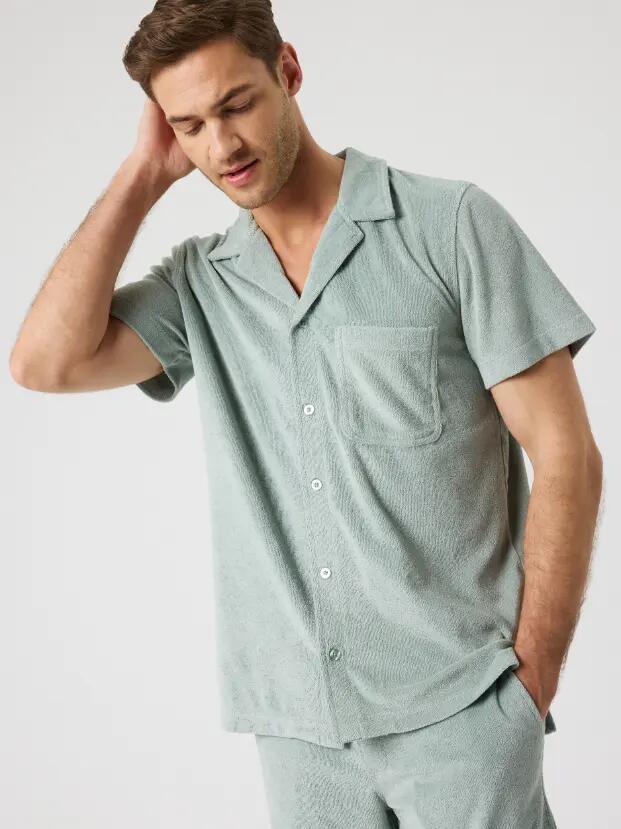 bjorn_borg BORG TOWELING POOL SHIRT SLATE GRAY 4/5