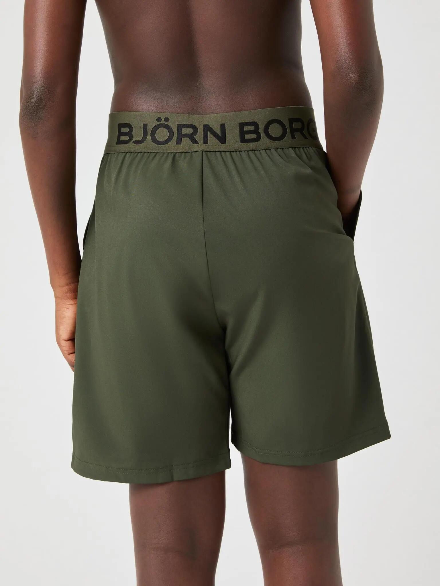 bjorn_borg BORG SHORTS van gerecycled polyester – JUNIOR, FOREST NIGHT 2/2