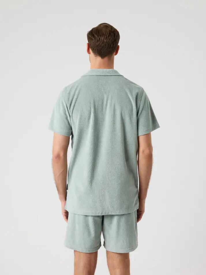 bjorn_borg BORG TOWELING POOL SHIRT SLATE GRAY 2/5
