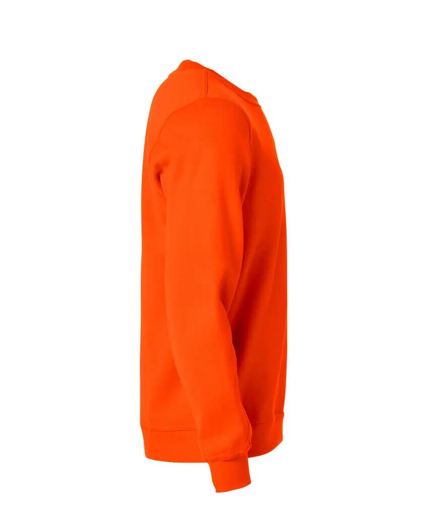 clique Basic Roundneck unisex sweatshirt, visibility orange, 2XL 4/4