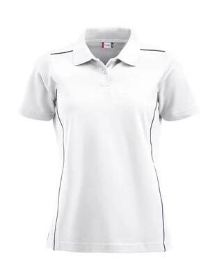 Clique polo new alpena dames 100% katoen wit