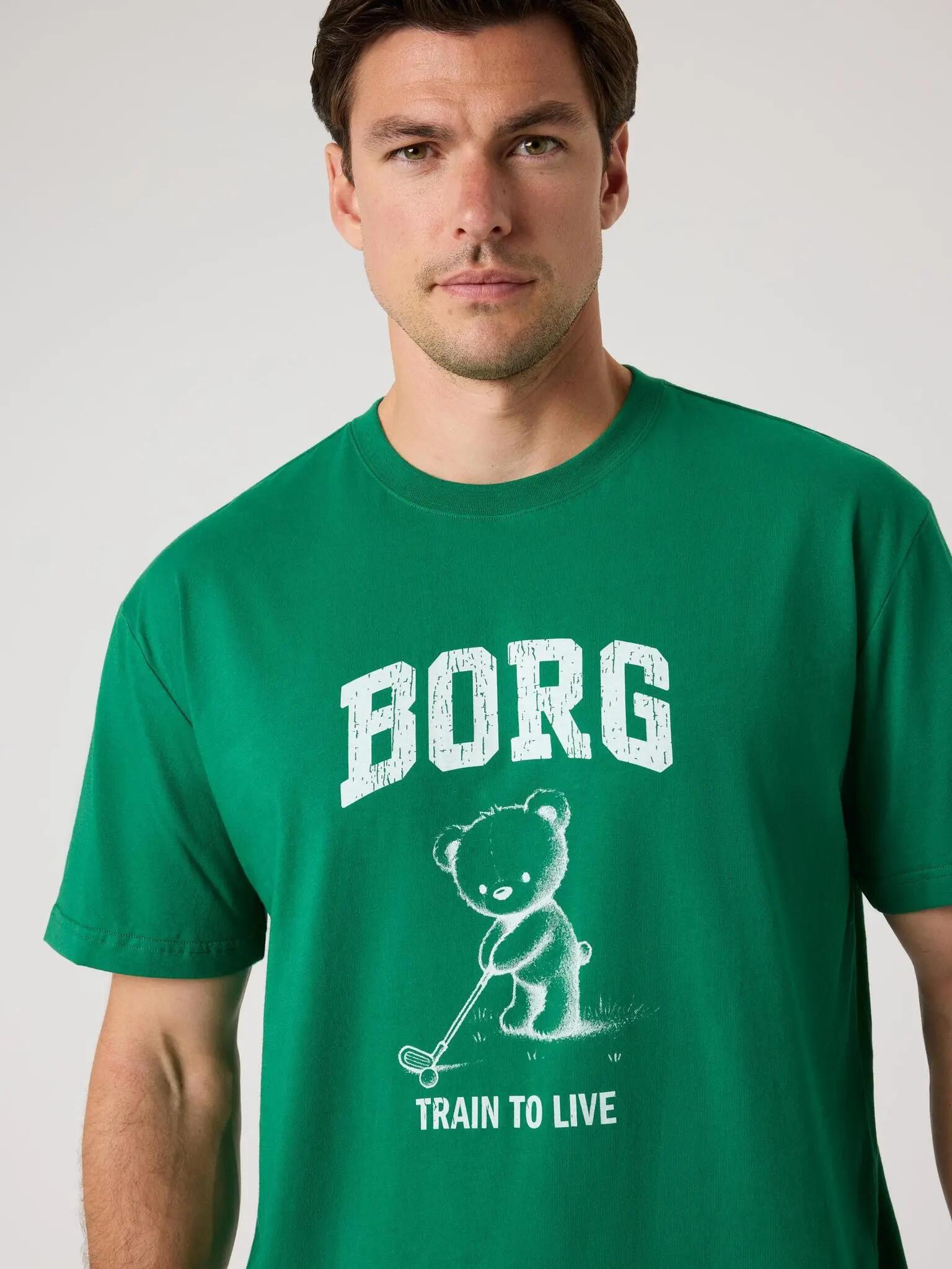 bjorn_borg BORG CLASSIC PRINT T-SHIRT VERDANT GREEN 5/5