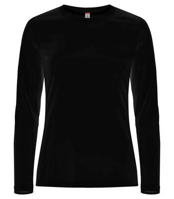 Clique basic active-t l/s dames long sleeve t-shirt in spun dyed polyester