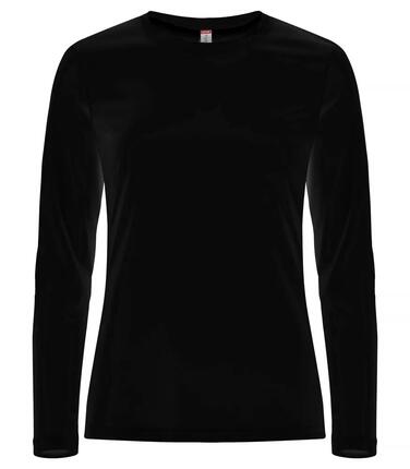 clique Basic Active-T L/S Dames long sleeve T-shirt in spun dyed polyester