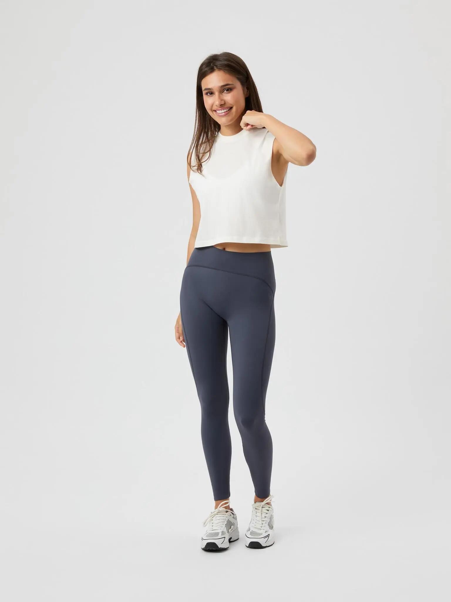bjorn_borg BORG CROPPED TANK TOP CANNOLI CREAM 3/4