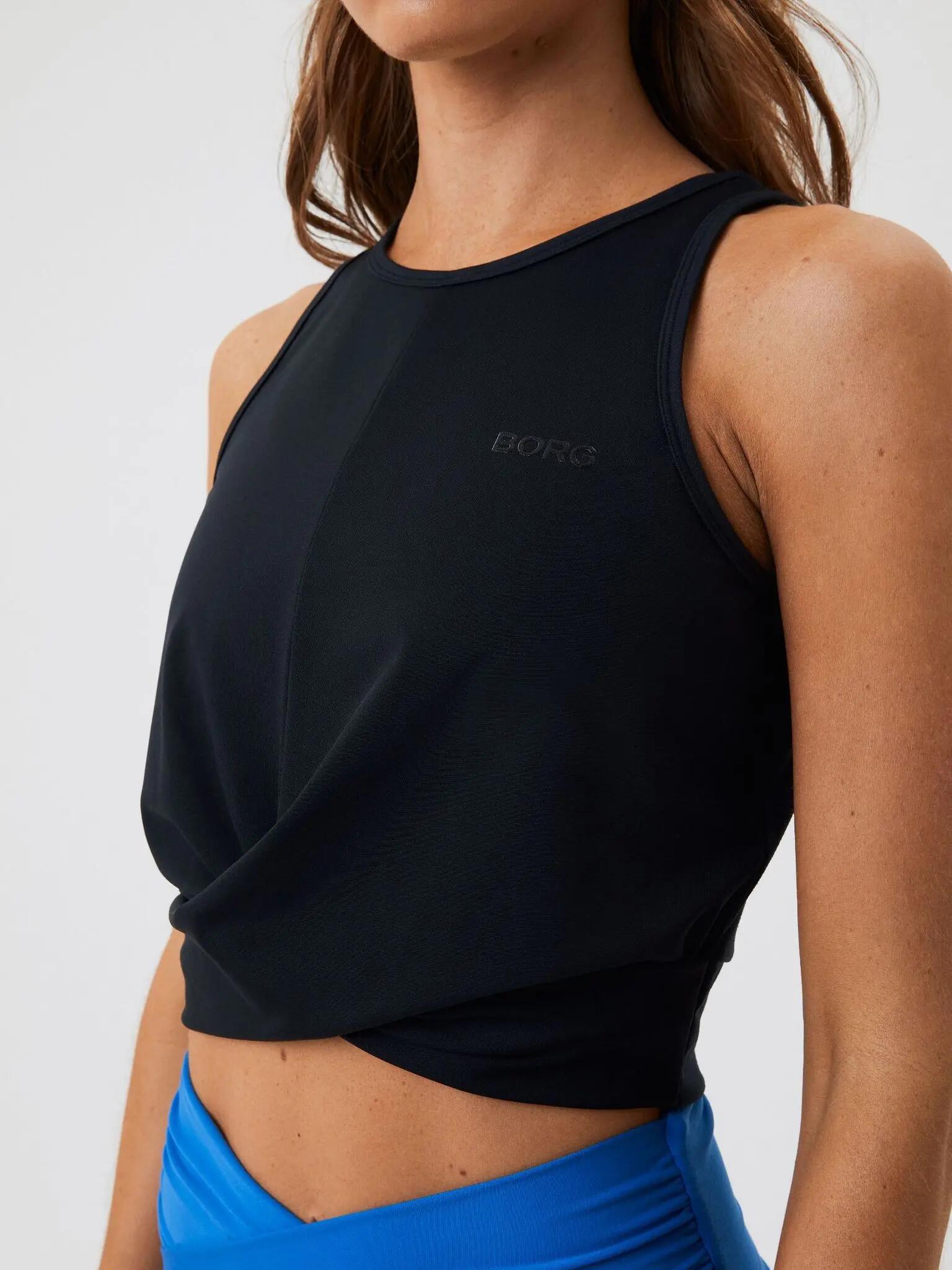 bjorn_borg STUDIO CROSS TANK Damen schwarz BLACK BEAUTY 3/4