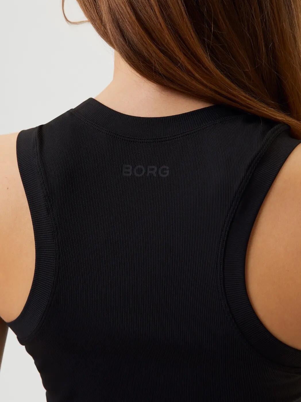 bjorn_borg STUDIO RIB TANK – BLACK BEAUTY 4/5