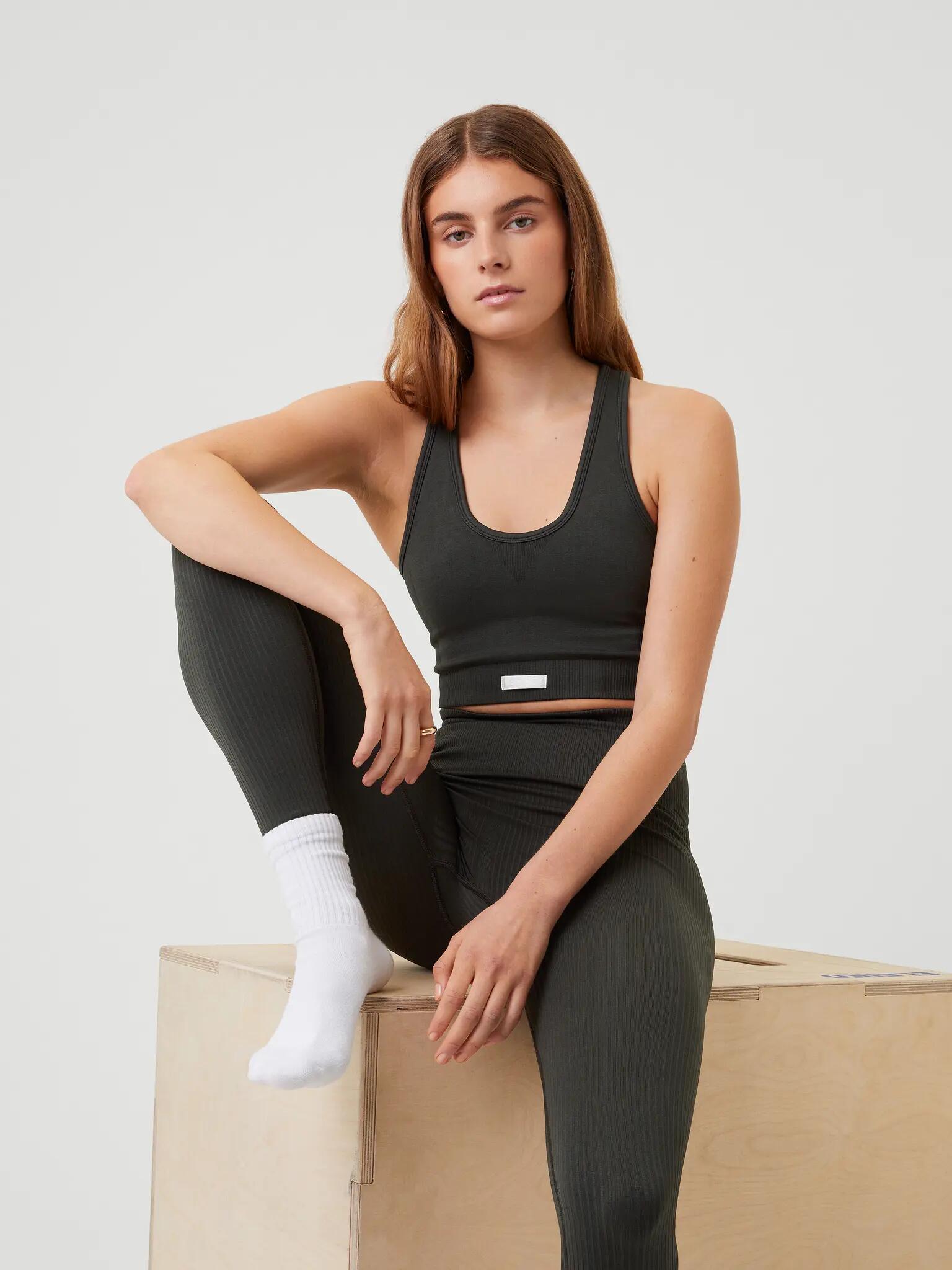 bjorn_borg STUDIO LOW SEAMLESS BRA — PEAT, maat LXL 5/5
