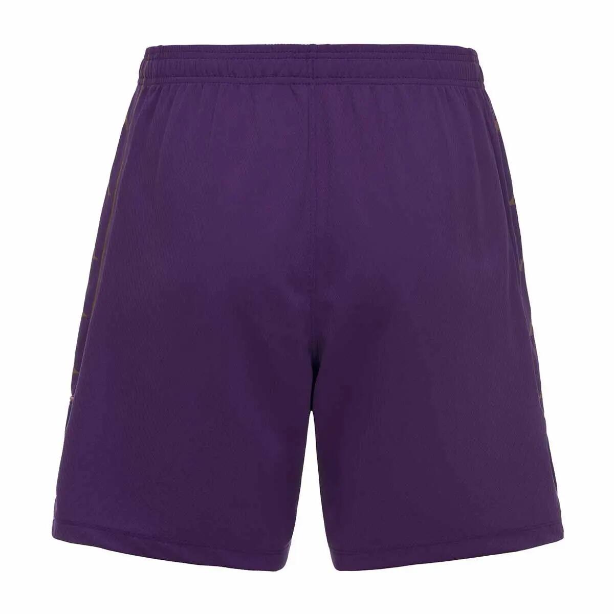 Short de football garçon Miondo violet 4/4