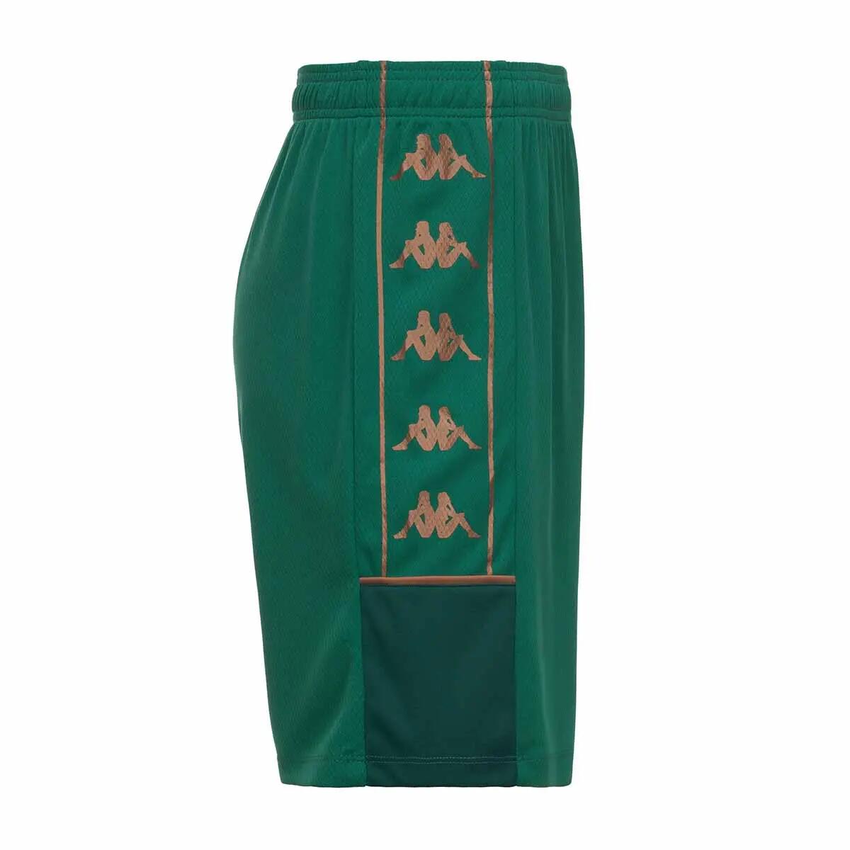 Short de football homme Miondo vert 2/4