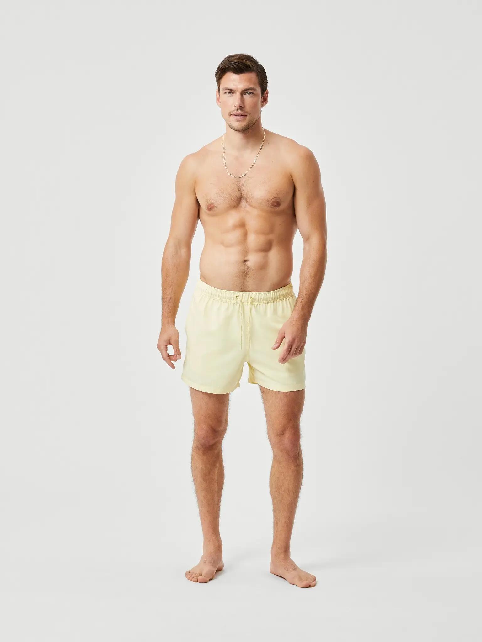 bjorn_borg BORG SOLID SWIM SHORTS – FRENCH VANILLA uomo 3/4