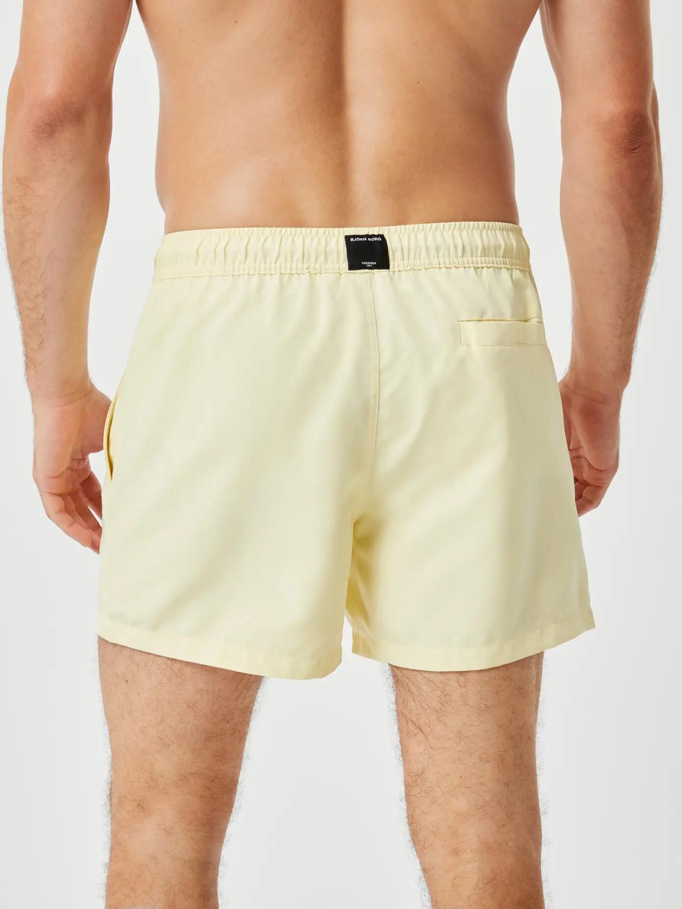 bjorn_borg BORG SOLID SWIM SHORTS – FRENCH VANILLA uomo 2/4
