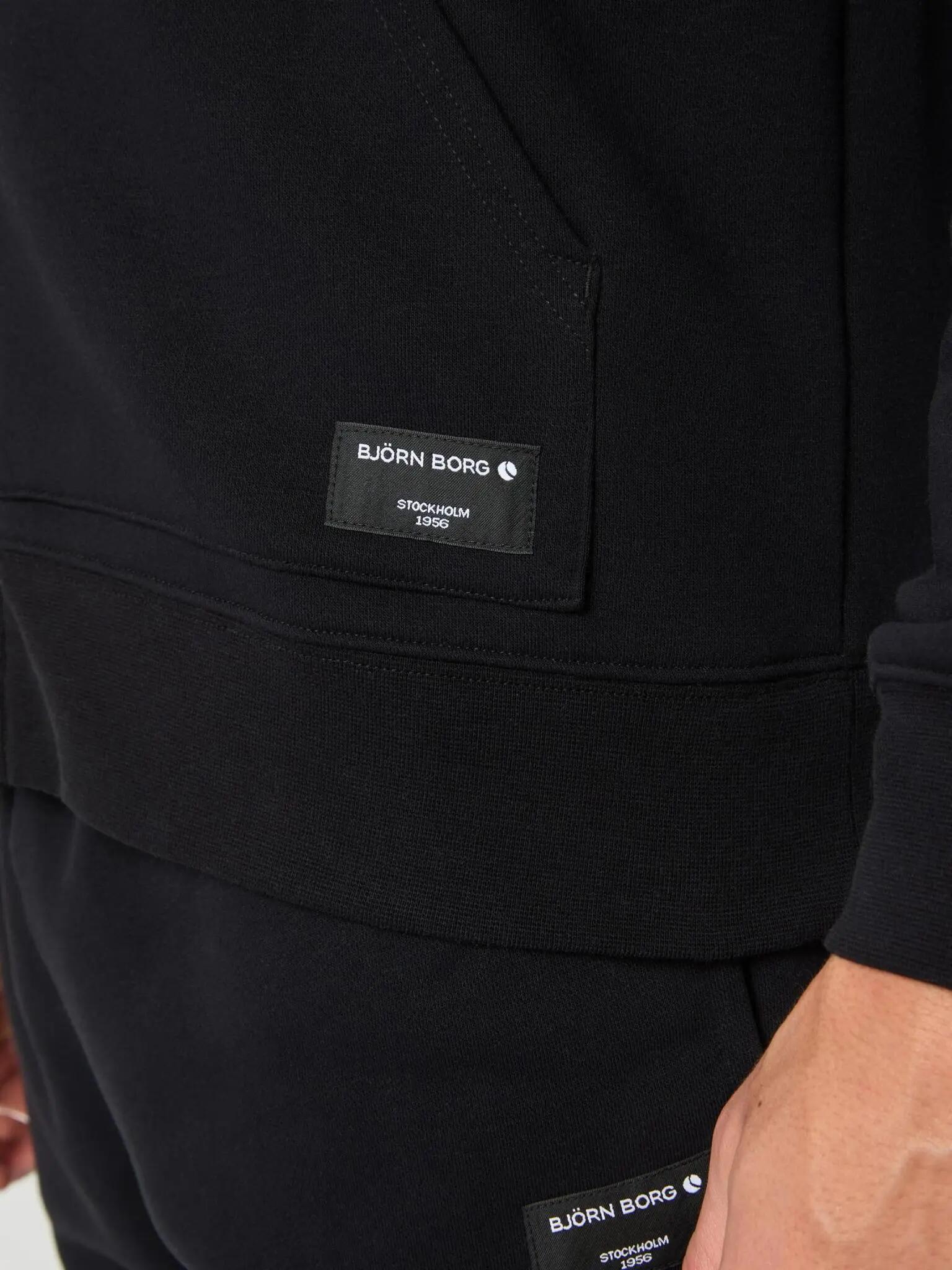 bjorn_borg CENTRE ZIP HOODIE uomo nero BLACK BEAUTY 4/5