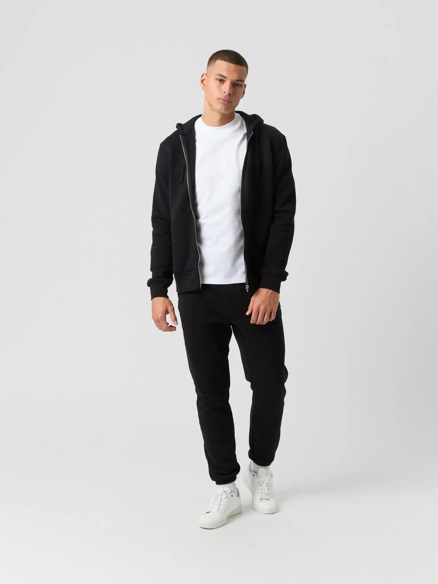 bjorn_borg CENTRE ZIP HOODIE uomo nero BLACK BEAUTY 3/5