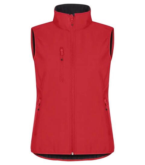 clique Classic Softshell Vest Women – 3‑laags softshell bodywarmer van
