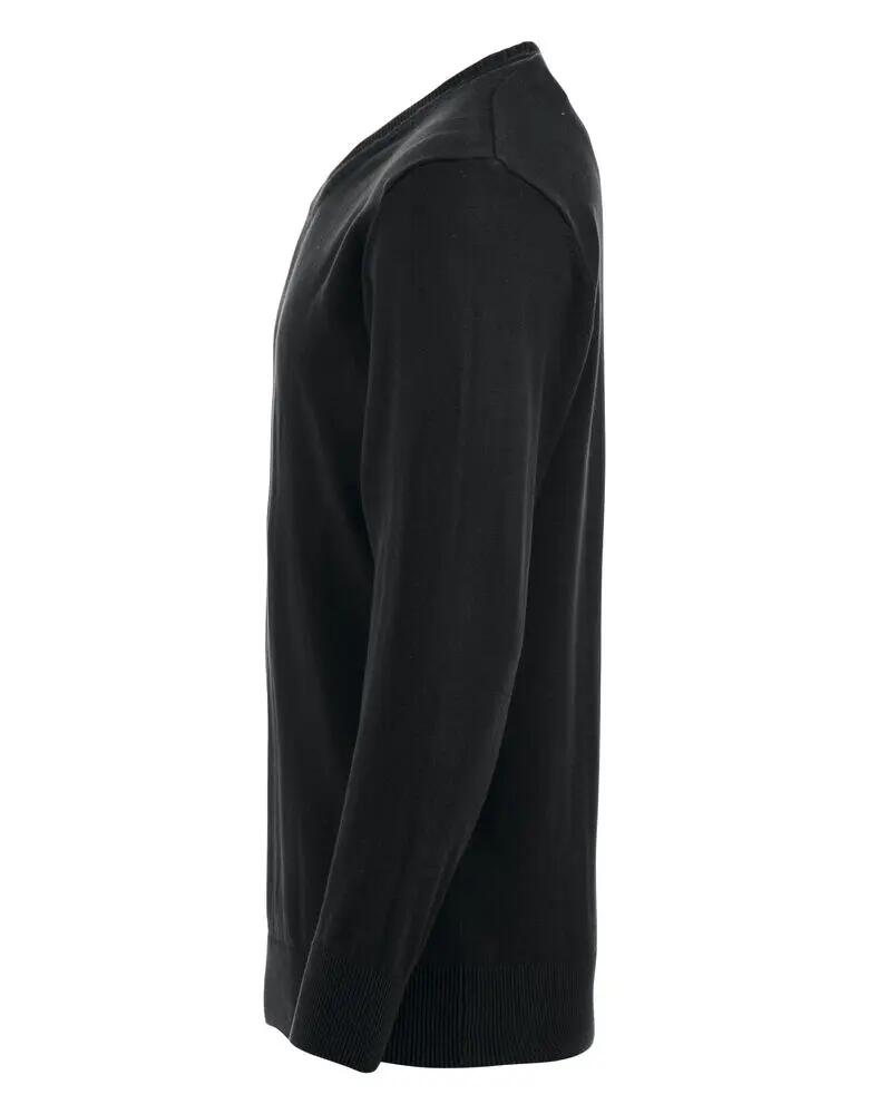 clique Aston jersey V cuello 100% algodón negro 3/4