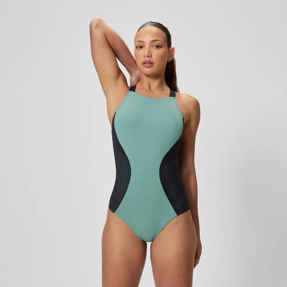 Women's Sculpture High Neck Contour Swimsuit