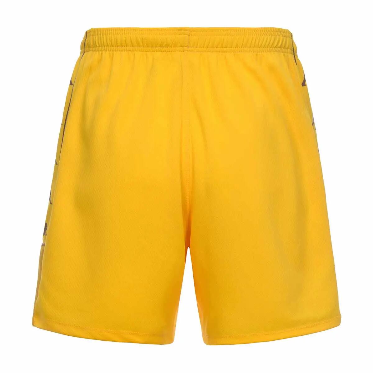 Short de football garçon Miondo jaune 4/4