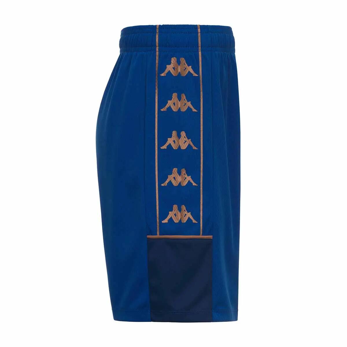 Short de football garçon Miondo bleu 2/4