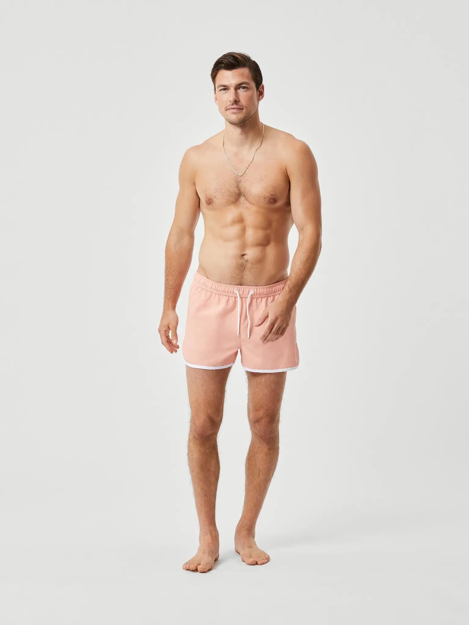bjorn_borg BORG RETRO SWIM SHORTS in CORAL ALMOND für Herren 3/5