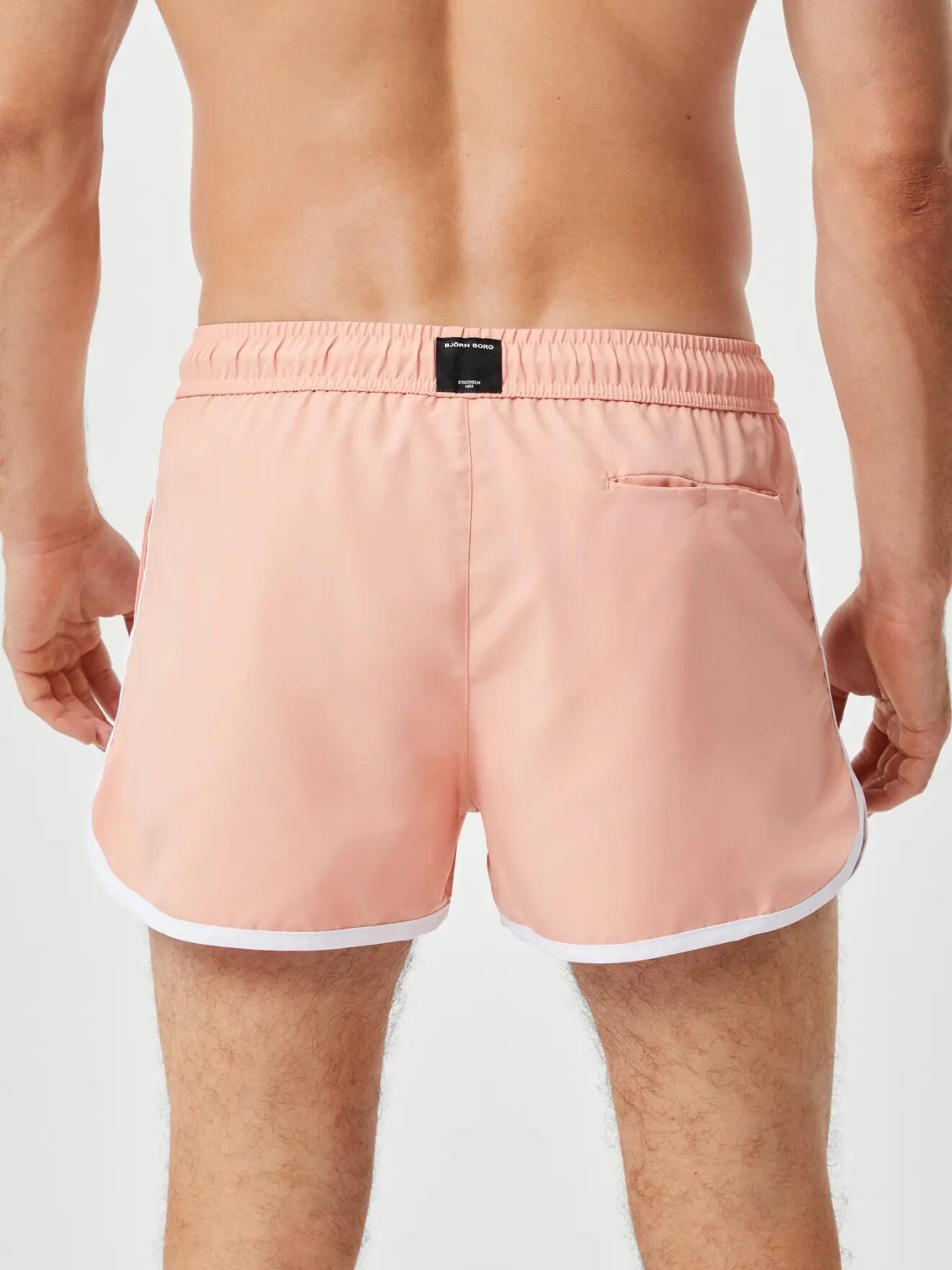 bjorn_borg BORG RETRO SWIM SHORTS in CORAL ALMOND für Herren 2/5