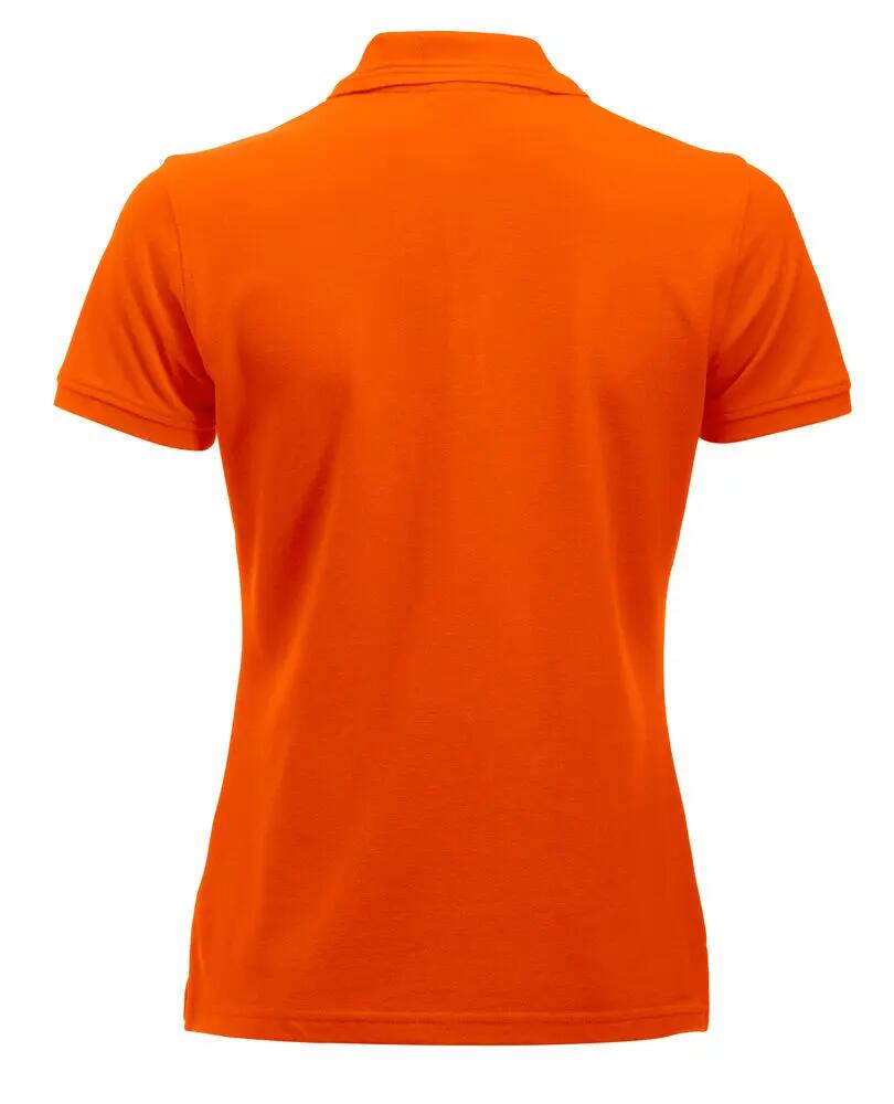 clique Manhattan Women polo donna in visibility orange 2/4