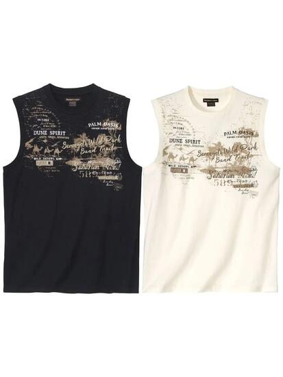Lot de 2 Tee-Shirts Sans Manches Saharian Road