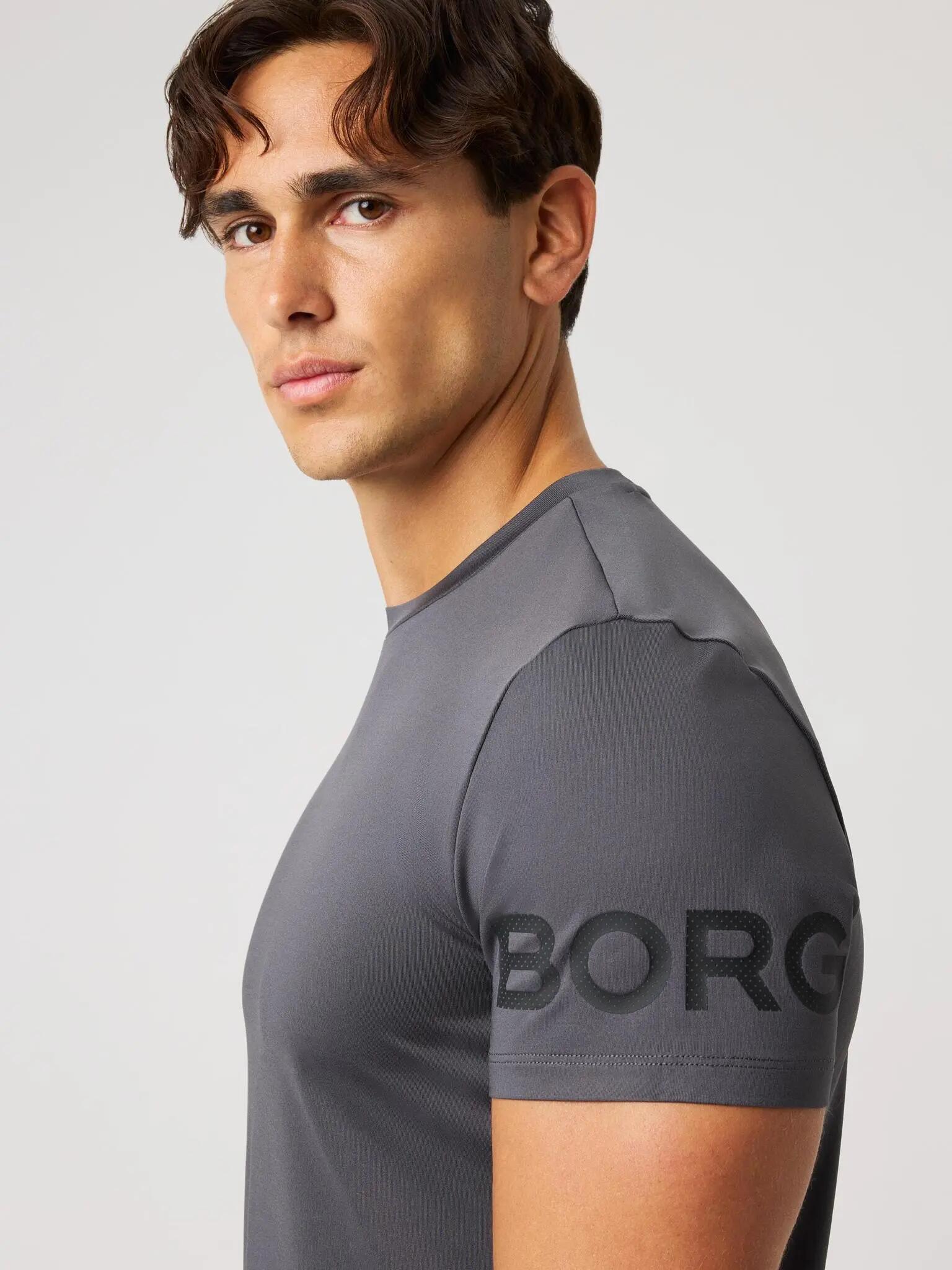 bjorn_borg BORG T-SHIRT van gerecycled polyester — ASPHALT 4/4