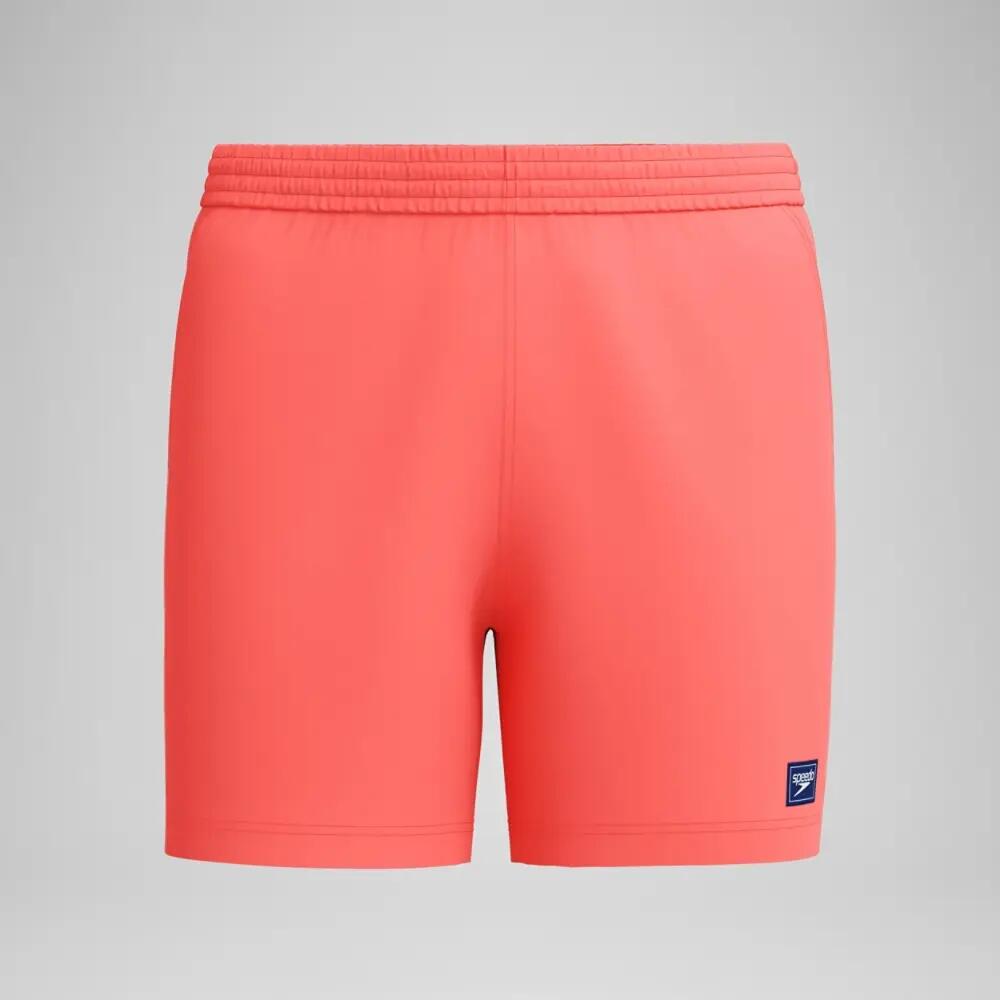 Short De Bain Uni À Taille Élastiquée PRIME LEISURE Homme (Orange) 6/6
