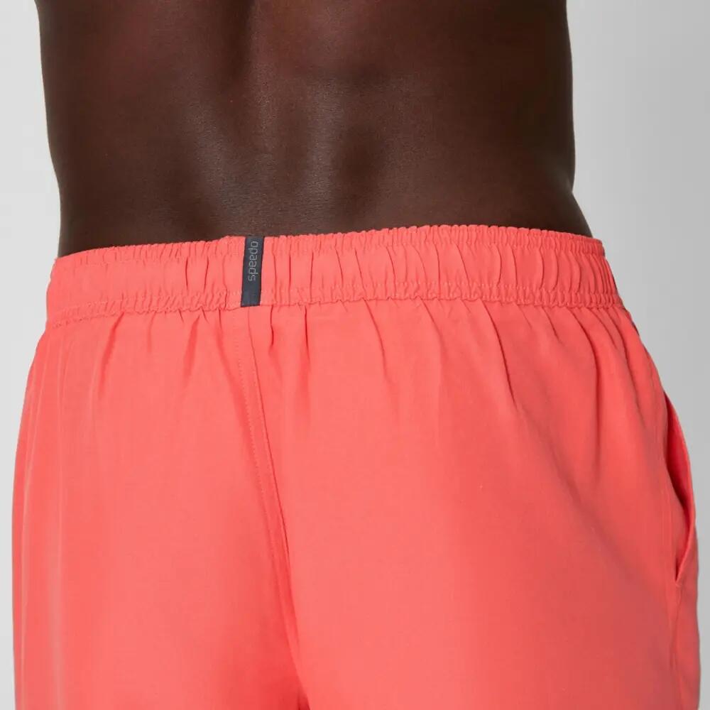 Short De Bain Uni À Taille Élastiquée PRIME LEISURE Homme (Orange) 4/6