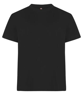 Clique over-t oversized t-shirt van ring-spun katoen - zwart