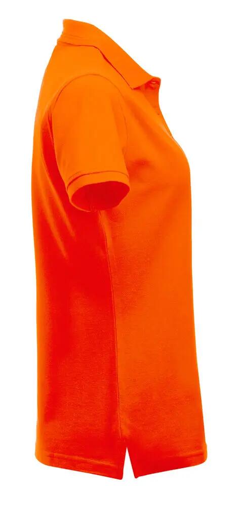 clique Manhattan Women polo donna in visibility orange 4/4