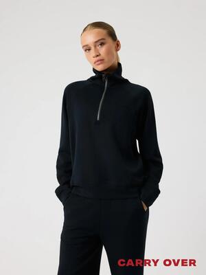 Bjorn_borg studio soft halfzip sweatshirt dames — black beauty
