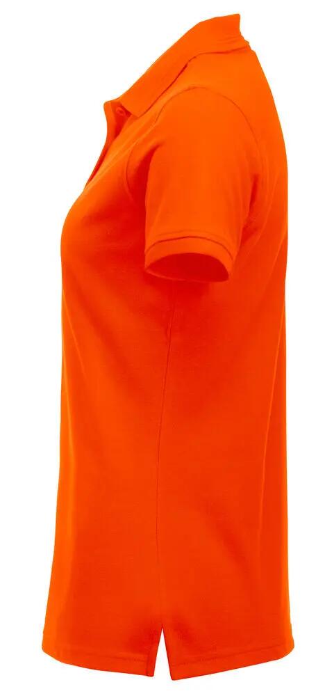 clique Manhattan Women polo donna in visibility orange 3/4