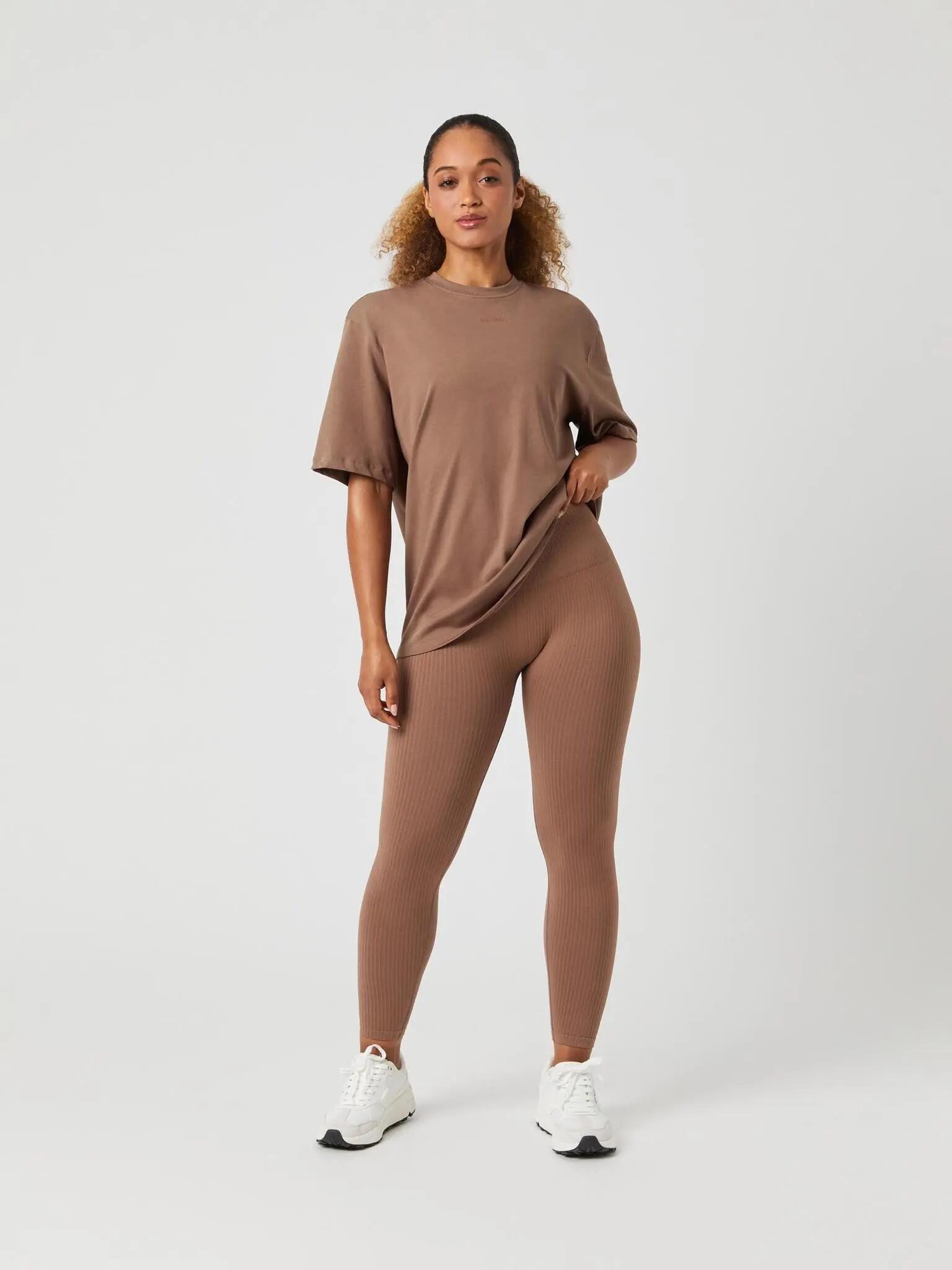 bjorn_borg STUDIO OVERSIZED T-SHIRT — corte oversize, cor ACORN 3/5