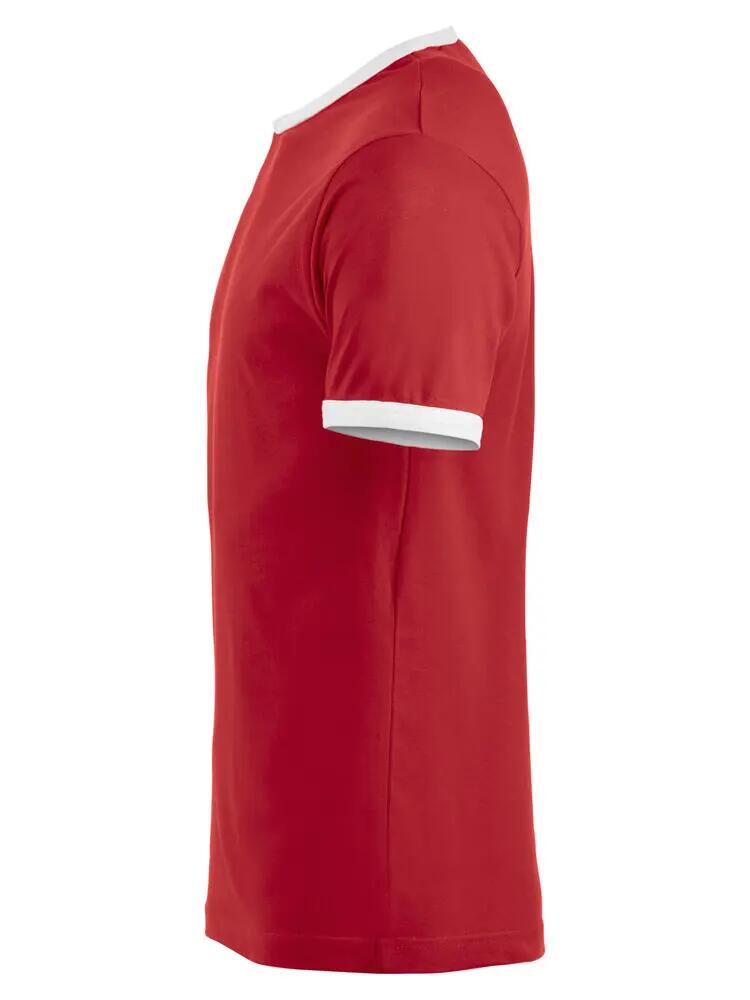 clique T-shirt Nome unisex, colletto e polsi a contrasto 3/4