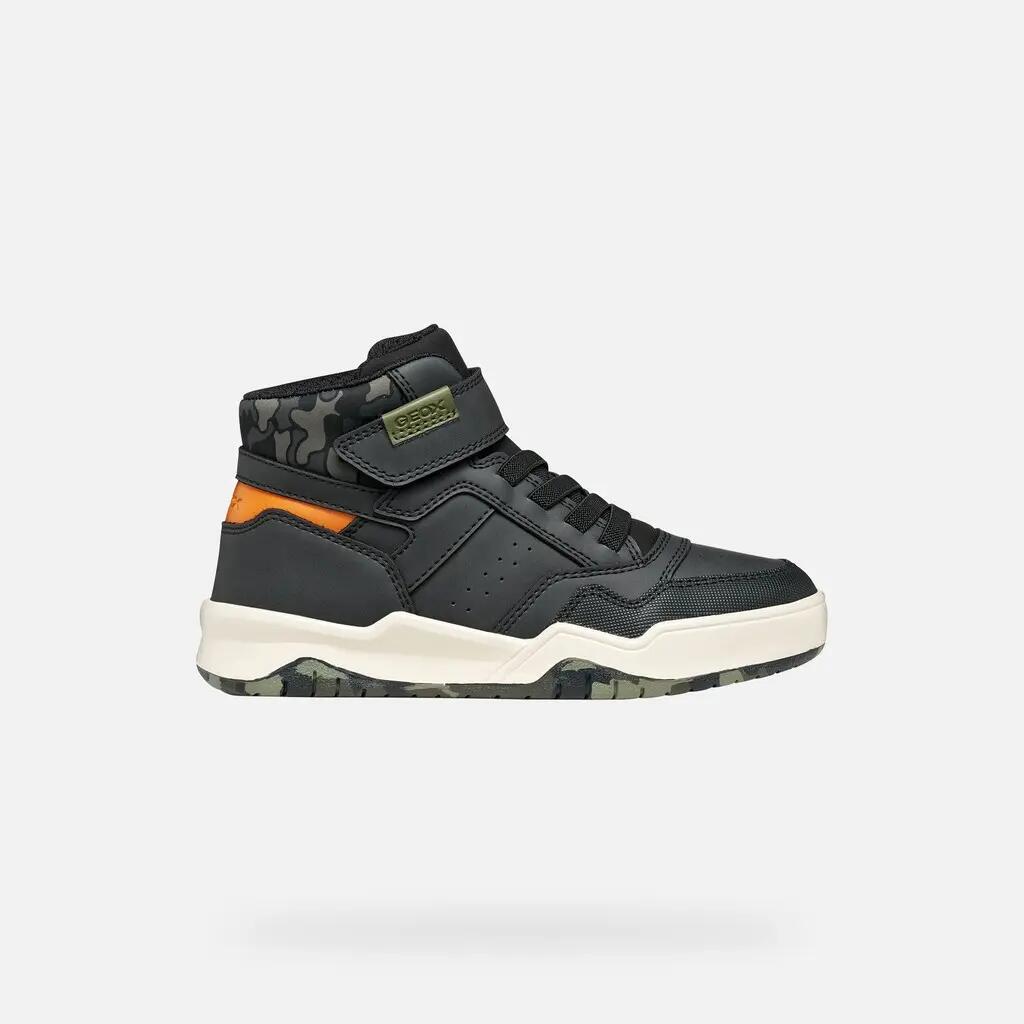 Baskets Garçon J PERTH BOY Noir/Camouflage 2/7