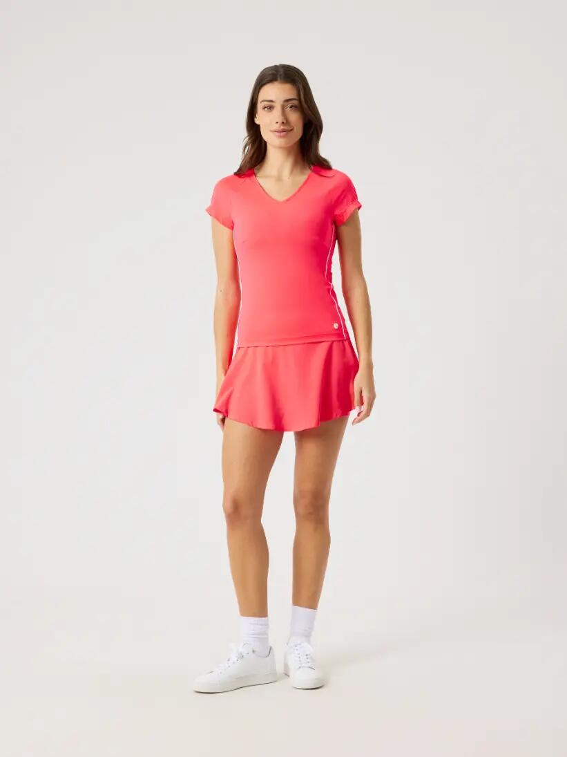 bjorn_borg ACE V NECK T-SHIRT DIVA PINK 3/5