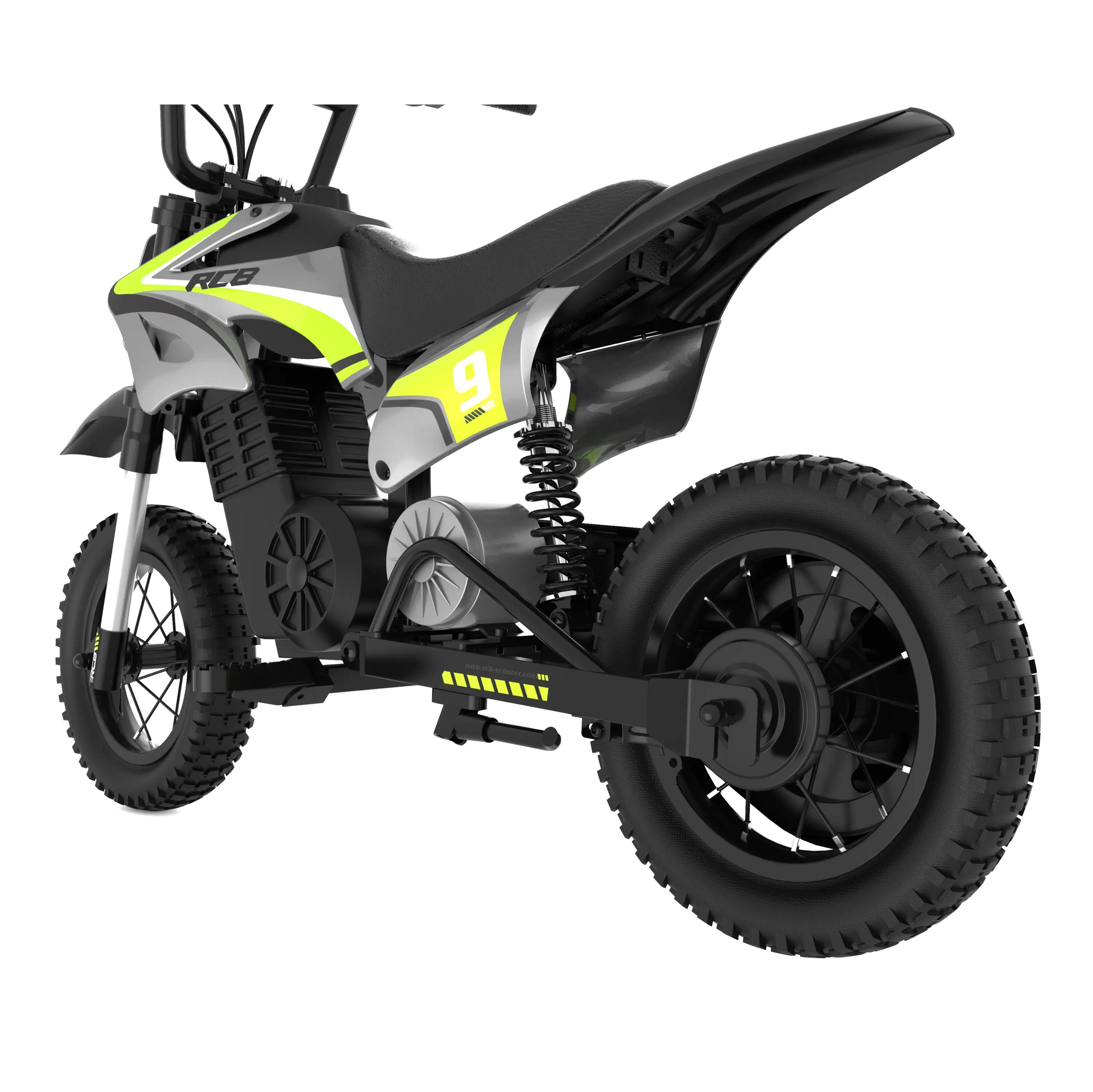 Moto cross elétrica infantil R9X, 3 marchas, motor 300W, pneus 12" 4/6