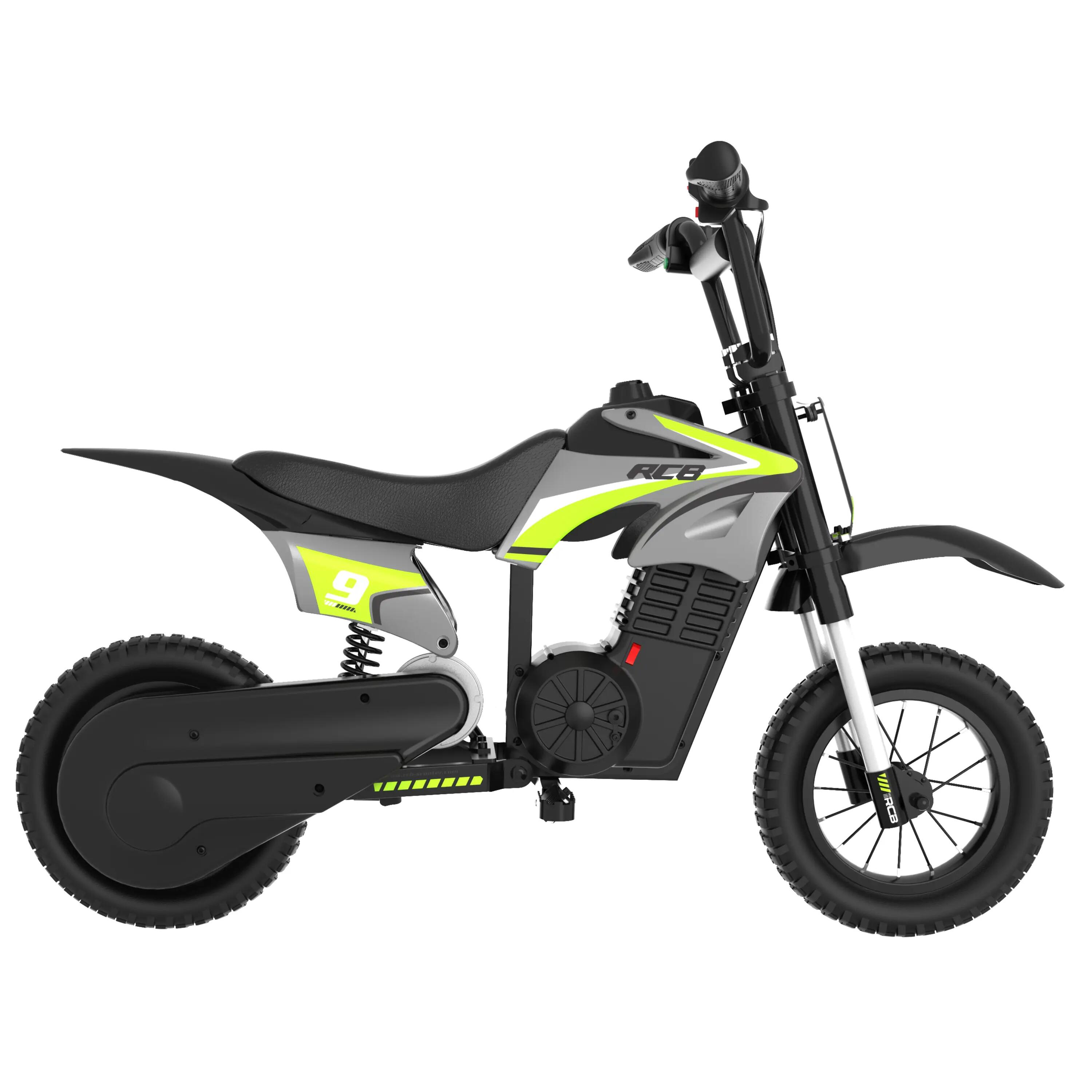 Moto cross elétrica infantil R9X, 3 marchas, motor 300W, pneus 12" 2/6