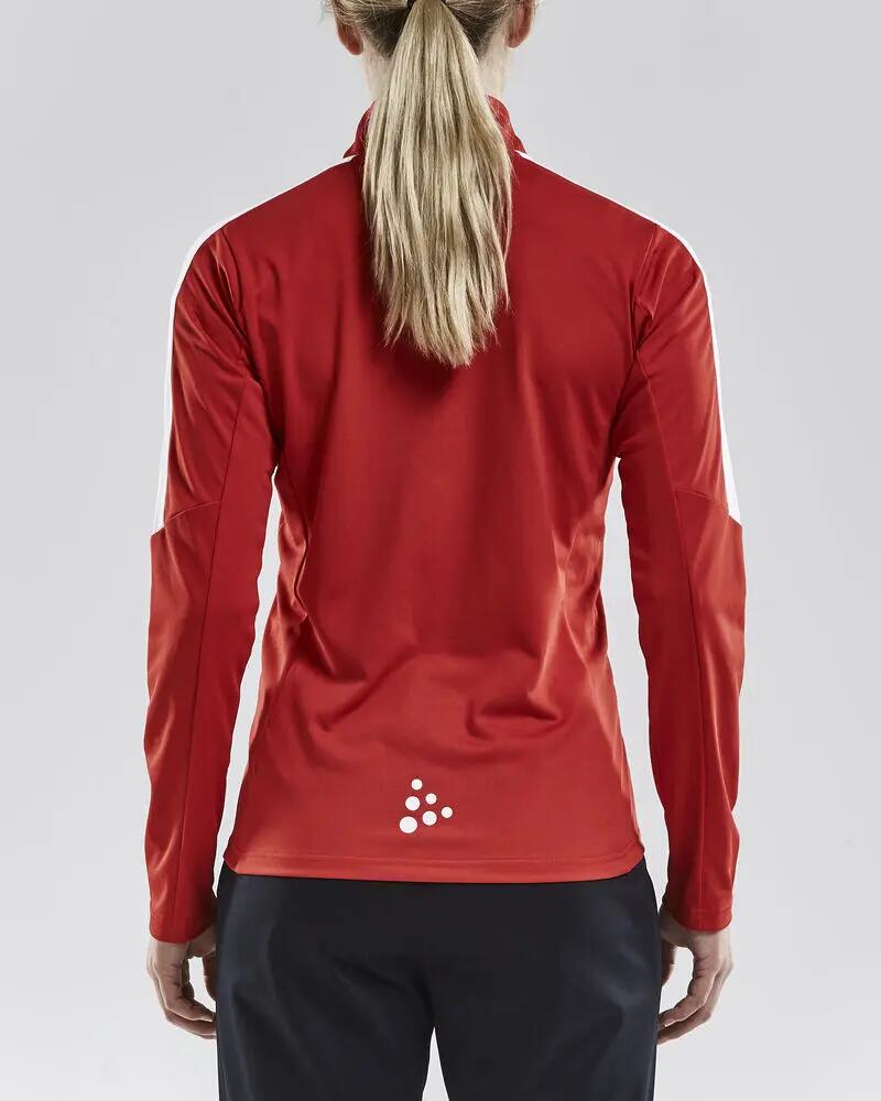 craft Progress Halfzip LS Tee W — Camiseta de entrenamiento en poliéster 3/4